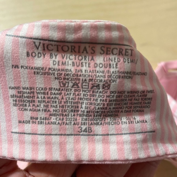 Victoria’s Secret Body by Victoria Lined Demi Bra 34 B (HL) - Picture 9 of 10